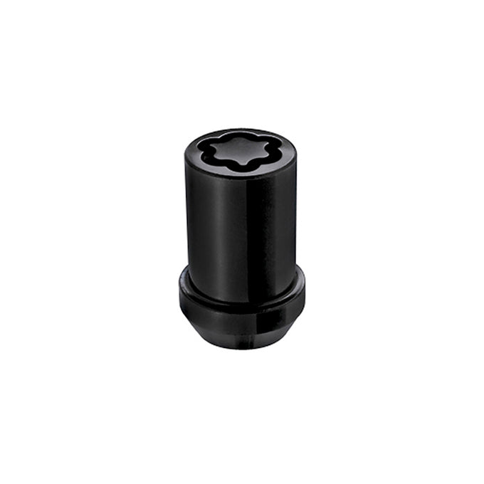 4-pack Tuner Style Cone Seat Wheel Locks <br> M12 x 1.25 Thread, 13/16in Hex x 1.24in L