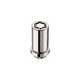5-pack Tuner Style Cone Seat Wheel Locks <br> 1/2-20 Thread, 13/16in Hex x 1.60in L