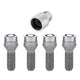 4-Pack Cone Seat Wheel Lock Bolts <br> M12 x 1.25, 19mm Hex, 29.1mm Shank Length