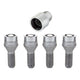 4-Pack Cone Seat Wheel Lock Bolts <br> M12 x 1.5, 17mm Hex, 25.5mm Shank Length