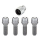 4-Pack Cone Seat Wheel Lock Bolts <br> M14 x 1.5, 17mm Hex, 31.0mm Shank Length