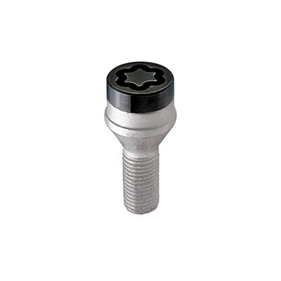 4-pack Cone Seat Style Wheel Lock Bolts <br> M12 x 1.25, 19mm Hex, 25.6mm Shank Length