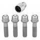 4-Pack Radius Seat Wheel Lock Bolts <br> M14 x 1.5, 17mm Hex, 45.0mm Shank Length