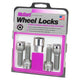 4-Pack Radius Seat Wheel Lock Bolts <br> M12 x 1.5, 17mm Hex, 27.9mm Shank Length
