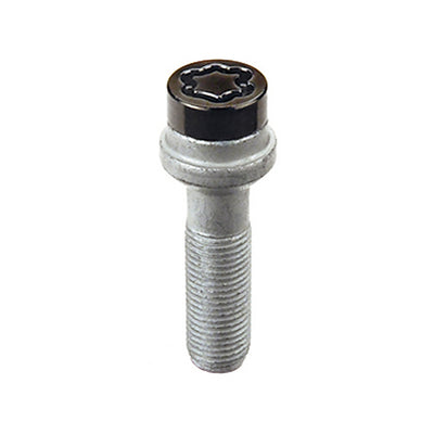 4-pack Radius Seat Style Wheel Lock Bolts <br> M14 x 1.5, 17mm Hex, 45.0mm Shank Length