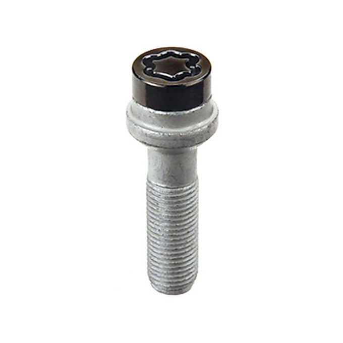 4-pack Radius Seat Style Wheel Lock Bolts <br> M14 x 1.5, 17mm Hex, 45.0mm Shank Length