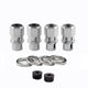 Drag Racing Short Shank Hex Lug Nuts <br> 1/2-20 Thread, 13/16in Hex x 1.60in L