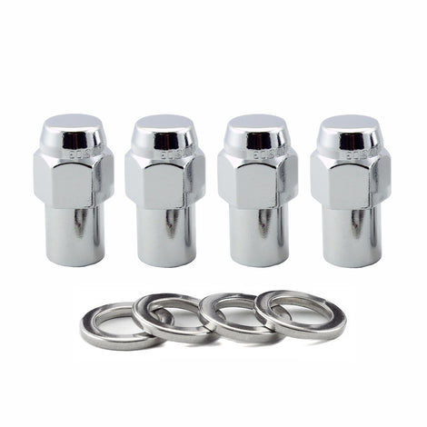Mag/Shank Style Hex Lug Nuts <br> M12 x 1.25 Thread, 13/16in Hex x 1.65in L