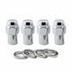 Mag/Shank Style Hex Lug Nuts <br> M12 x 1.25 Thread, 13/16in Hex x 1.65in L