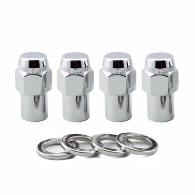 Mag/Shank Style Hex Lug Nuts <br> M12 x 1.25 Thread, 13/16in Hex x 1.65in L