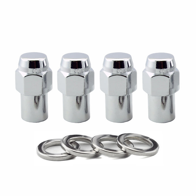 Mag/Shank Style Hex Lug Nuts <br> M12 x 1.25 Thread, 13/16in Hex x 1.65in L