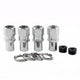 Drag Racing Regular Shank Hex Lug Nuts <br> M12 x 1.5 Thread, 13/16in Hex x 1.86in L