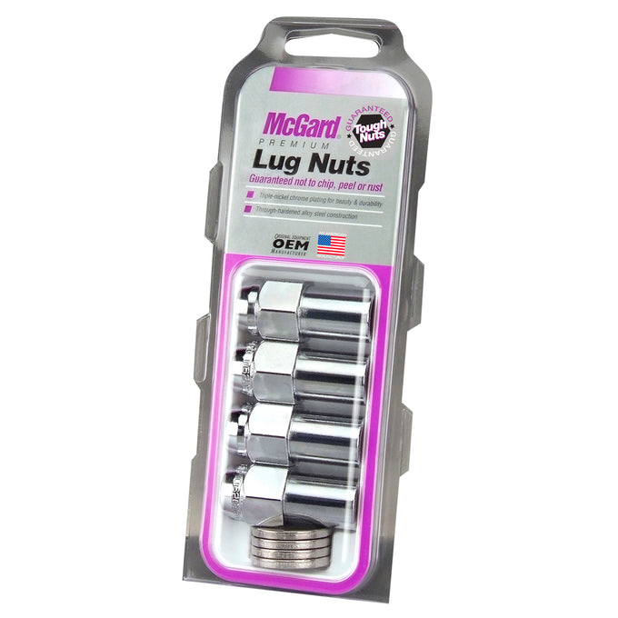 Long Shank Hex Lug Nut <br> 1/2-20 Thread, 13/16in Hex x 1.85in L