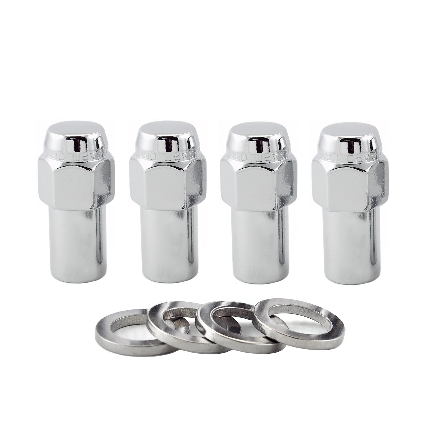 Long Shank Hex Lug Nut <br> 7/16-20 Thread, 13/16in Hex x 1.85in L