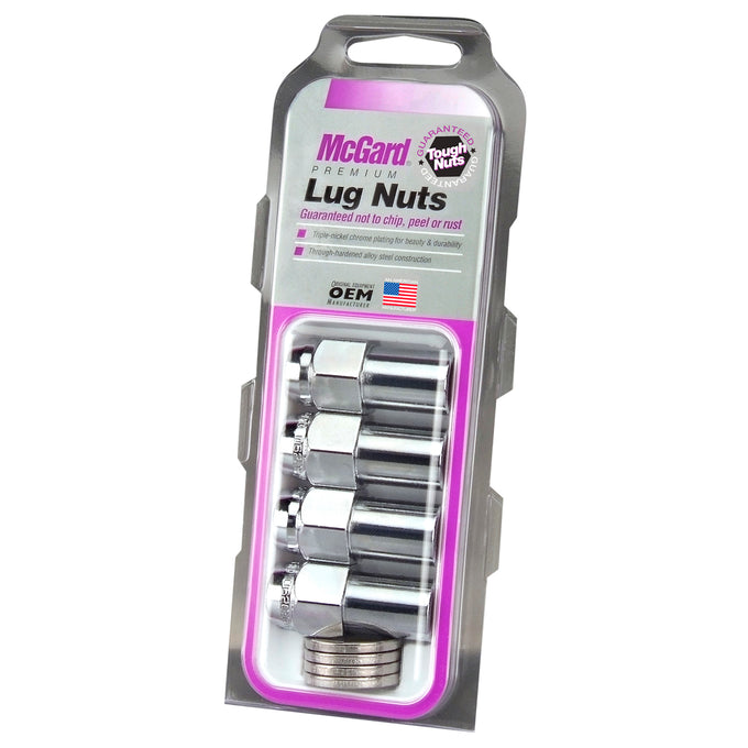 Long Shank Hex Lug Nut <br> 7/16-20 Thread, 13/16in Hex x 1.85in L