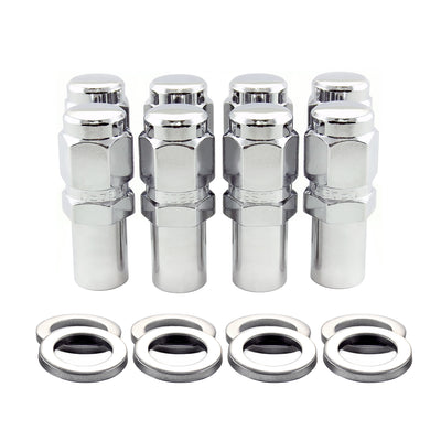 Long Shank Hex Lug Nuts <br> 1/2-20 Thread, 7/8in Hex x 2.425in L