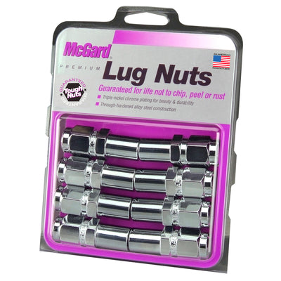 Long Shank Hex Lug Nuts <br> 1/2-20 Thread, 7/8in Hex x 2.425in L
