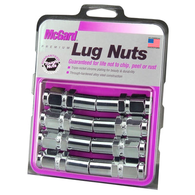 Long Shank Hex Lug Nuts <br> 9/16-18 Thread, 7/8in Hex x 2.425in L