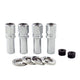 Drag Racing X-Long Shank Hex Lug Nut <br> M12 x 1.5 Thread, 13/16in Hex x 2.475in L