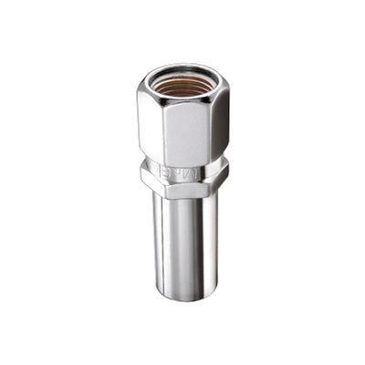Drag Racing X-Long Shank Hex Lug Nut <br> 1/2-20 Thread, 13/16in Hex x 2.475in L