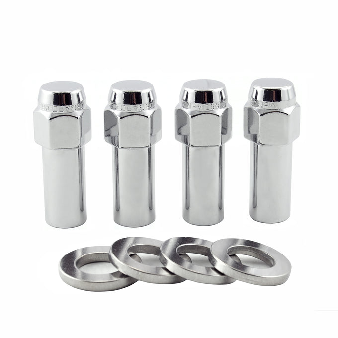 X-Long Shank Hex Lug Nut <br> 1/2-20 Thread, 13/16in Hex x 2.27in L