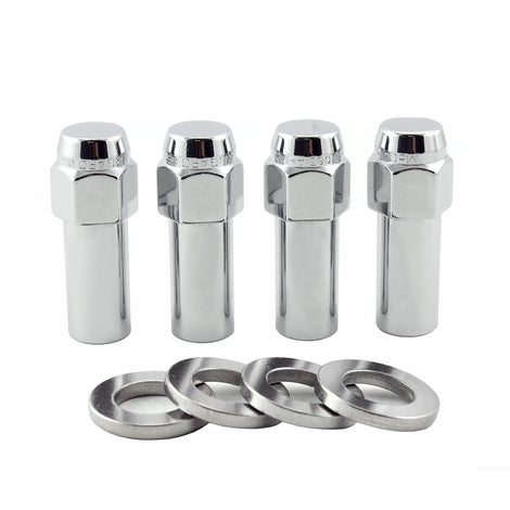 X-Long Shank Hex Lug Nut <br> M12 x 1.5 Thread, 13/16in Hex x 2.27in L