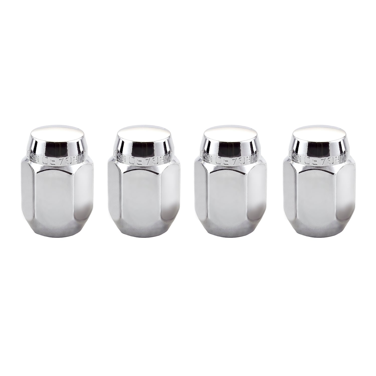 Cone Seat Style Hex Lug Nuts <br> M12 x 1.25 Thread, 13/16in Hex x 1.28in L