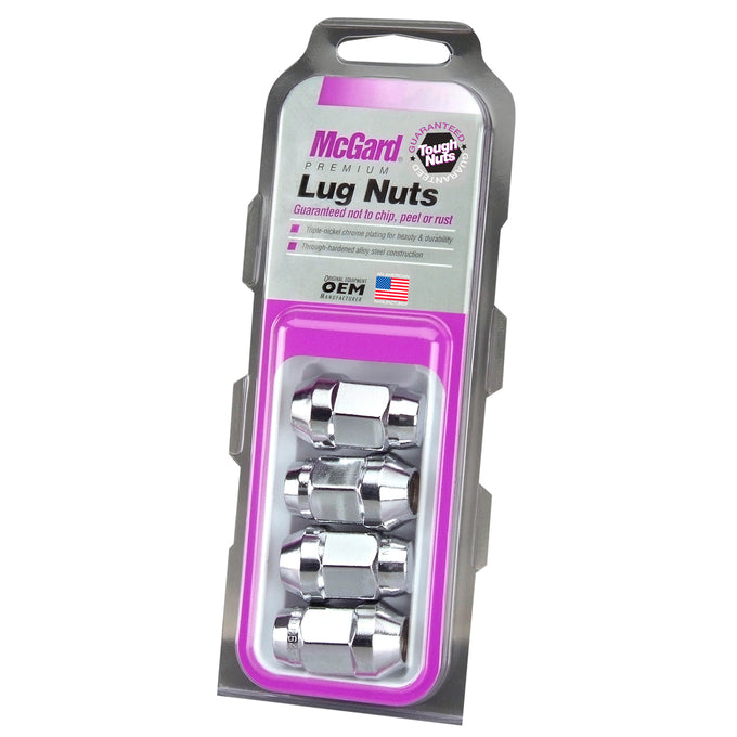 Bulge Cone Seat Style Lug Nuts <br> M12 x 1.25 Thread, 3/4in Hex x 1.45in L