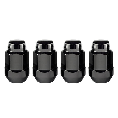 4-Pack Bulge Cone Seat Hex Lug Nuts <br> M12 x 1.5 Thread, 3/4in Hex x 1.45in L