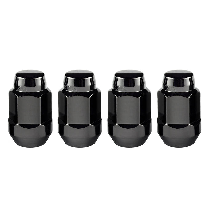 4-Pack Bulge Cone Seat Hex Lug Nuts <br> M12 x 1.5 Thread, 3/4in Hex x 1.45in L