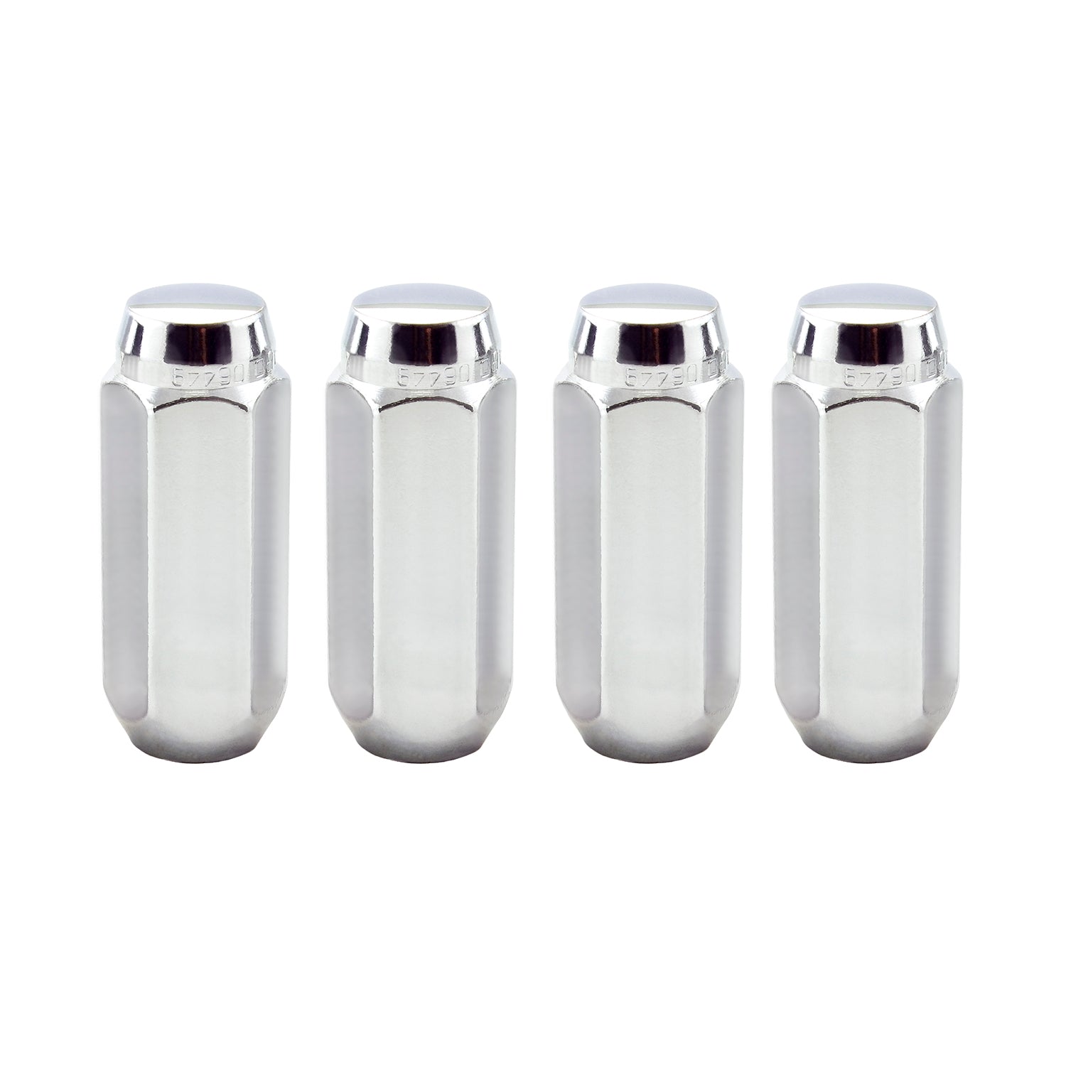 4-Pack Cone Seat Style Hex Lug Nuts <br> M14 x 2.0 Thread, 13/16in Hex x 2.25in L