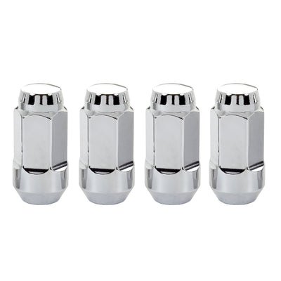 4-Pack Bulge Cone Seat Hex Lug Nuts <br> M14 x 1.5 Thread, 13/16in Hex x 1.945in L