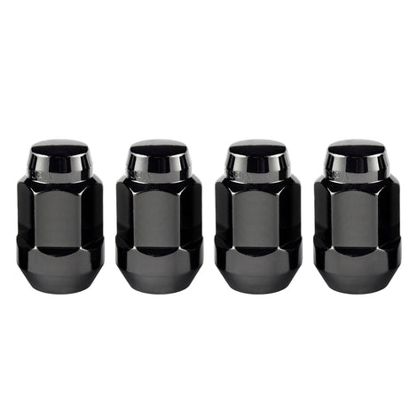 4-Pack Bulge Cone Seat Hex Lug Nuts <br> 1/2-20 Thread, 3/4in Hex x 1.45in L