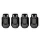 4-Pack Bulge Cone Seat Hex Lug Nuts <br> 1/2-20 Thread, 3/4in Hex x 1.45in L