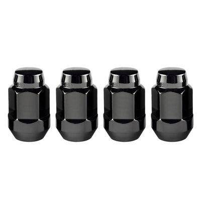 4-Pack Bulge Cone Seat Hex Lug Nuts <br> 1/2-20 Thread, 3/4in Hex x 1.45in L