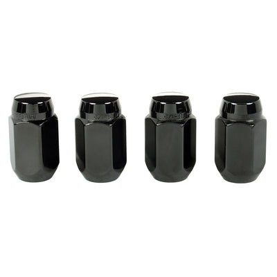 4-Pack Cone Seat Style Hex Lug Nuts <br> 1/2-20 Thread, 13/16in Hex x 1.50in L