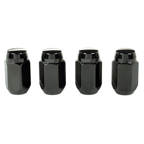 4-Pack Cone Seat Style Hex Lug Nuts <br> M12 x 1.5 Thread, 13/16in Hex x 1.50in L