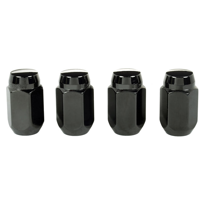 4-Pack Cone Seat Style Hex Lug Nuts <br> M12 x 1.5 Thread, 13/16in Hex x 1.50in L
