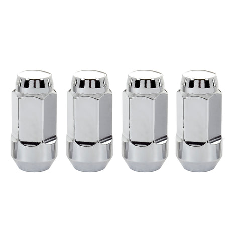 4-Pack Bulge Cone Seat Hex Lug Nuts <br> M14 x 1.5 Thread, 22mm Hex x 1.945in L