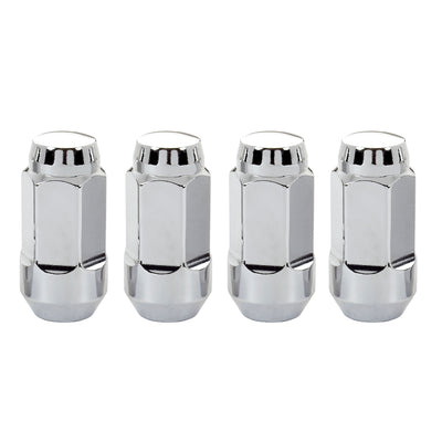 4-Pack Bulge Cone Seat Hex Lug Nuts <br> M14 x 1.5 Thread, 22mm Hex x 1.945in L