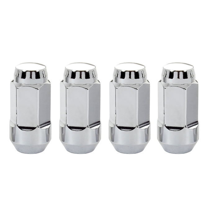 4-Pack Bulge Cone Seat Hex Lug Nuts <br> M14 x 1.5 Thread, 22mm Hex x 1.945in L