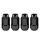 4-pack Bulge Cone Seat Style Hex Lug Nuts <br> M14 x 1.5 Thread, 22mm Hex x 1.945in L