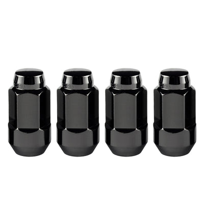 4-pack Bulge Cone Seat Style Hex Lug Nuts <br> M14 x 1.5 Thread, 22mm Hex x 1.945in L