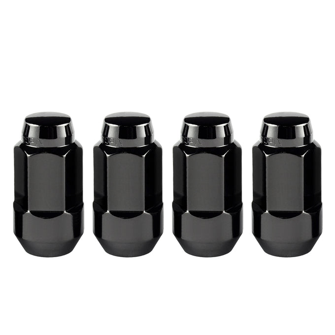 4-pack Bulge Cone Seat Style Hex Lug Nuts <br> M14 x 1.5 Thread, 22mm Hex x 1.945in L