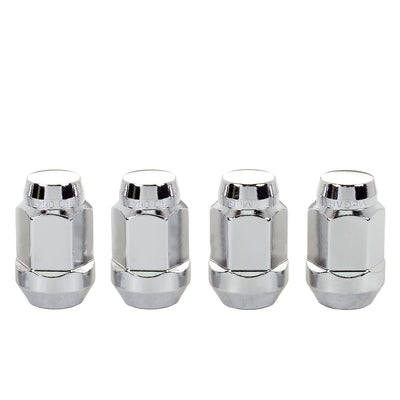 4-Pack Bulge Cone Seat Hex Lug Nuts <br> M14 x 1.5 Thread, 22mm Hex x 1.635in L