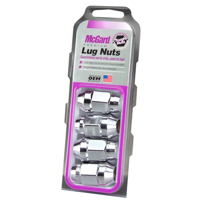4-Pack Bulge Cone Seat Hex Lug Nuts <br> M14 x 1.5 Thread, 22mm Hex x 1.635in L