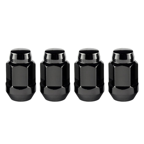 4-pack Bulge Cone Seat Style Hex Lug Nuts <br> M14 x 1.5 Thread, 22mm Hex x 1.635in L