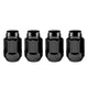 4-pack Bulge Cone Seat Style Hex Lug Nuts <br> M14 x 1.5 Thread, 22mm Hex x 1.635in L
