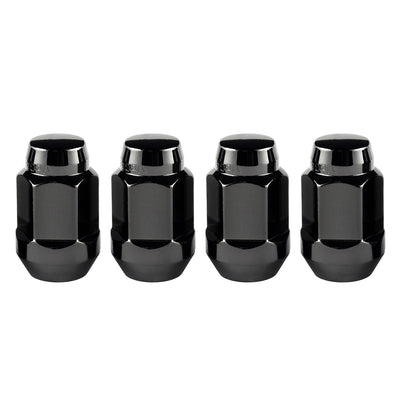 4-pack Bulge Cone Seat Style Hex Lug Nuts <br> M14 x 1.5 Thread, 22mm Hex x 1.635in L
