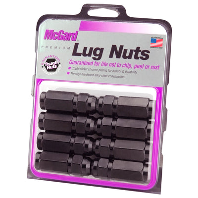 8-Pack Cone Seat Style Hex Lug Nuts <br> 9/16-18 Thread, 7/8in Hex x 2.50in L